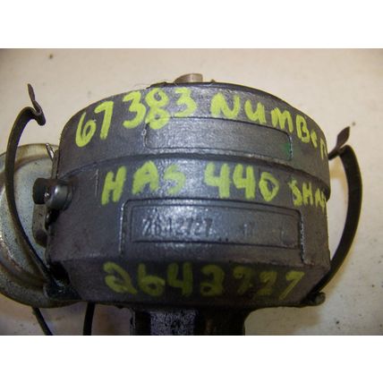 1967 PLYMOUTH SATELLITE BELVEDERE DODGE CHARGER 383 / 440 DISTRIBUTOR #2642727
