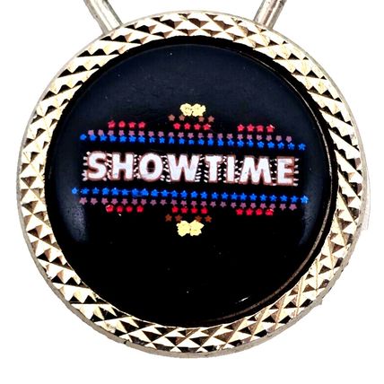 Vtg Showtime Advertising Keychain 1970's - 80's Fob Luggage Purse Backpack HTF