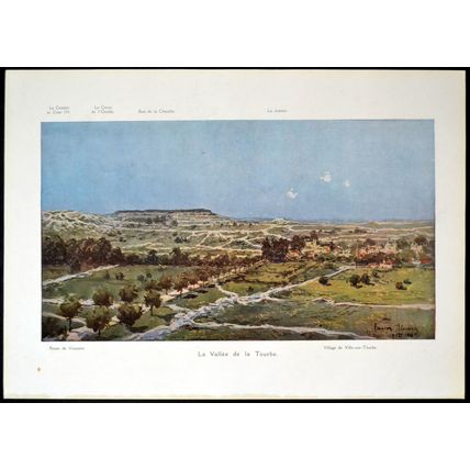 PEAT VALLEY 1915 François Flameng - Vouziers FRANCE WORLD WAR I PRINT