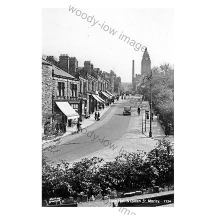pt8723 - Queen Street & Town Hall , Morley , Yorkshire - print 6x4