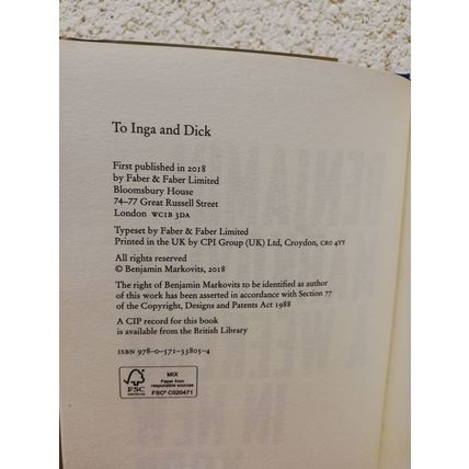 A Weekend In New York - Benjamin Markovits - 1st U.K Print - Hardback - 2018