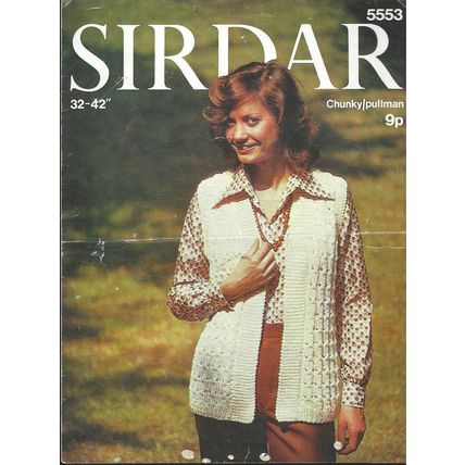 Women's Vintage Chunky / Pullman Nifty Knit Sweater by Sirdar