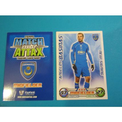 Angel`os Basinas - Portsmouth - Match Attax 2008/09 Football Card