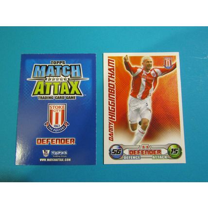 Danny Higginbotham - Stoke City - Match Attax 2008/09 Football Card