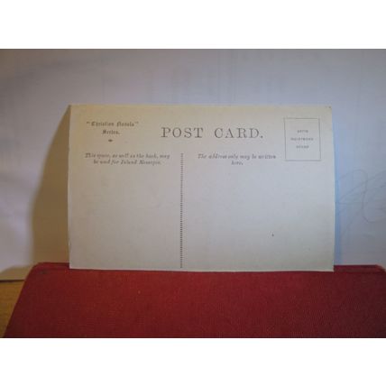 THE CHURCH TIDESWELL, DERBYSHIRE unused antique postcard =