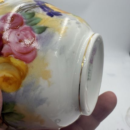 Antique T&V Limoges France Roses Gold Gilt Hand Painted Edwardian Age Tea Cup