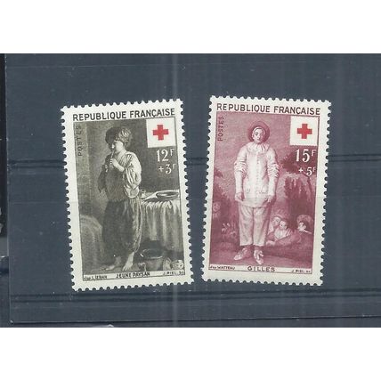 France stamps. 1956 Red Cross Fund MH SG 1314 & 1315 (AP213)