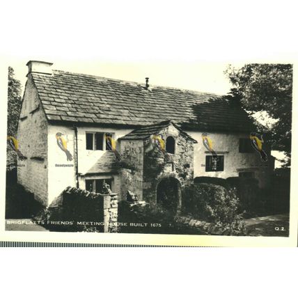 Brigflatt's Friends Meeting House, Yorkshire, Q2 RP Postcard, 1970
