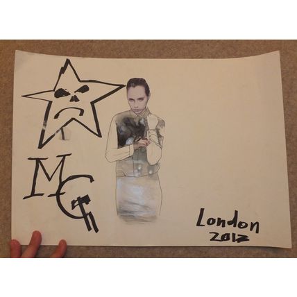 ORIGINAL URBAN ART by MG girl model face London 2013 Shoreditch Hoxton