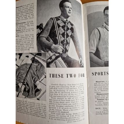 VIINTAGE Men's Knitting Patterns