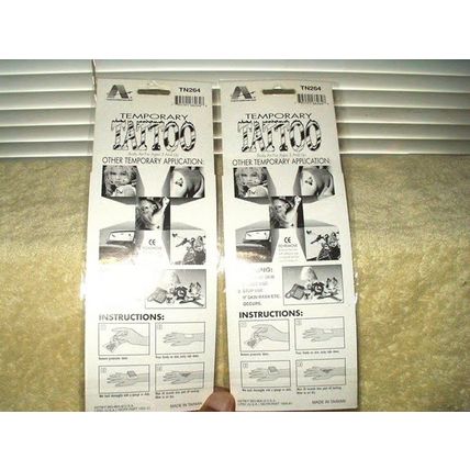 temporary tattoo body art 2 sets of 5 ea. by al tattoo # tn264