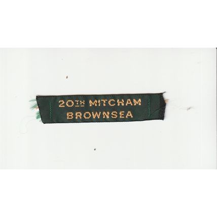 Scout Nametape UK - 23rd Bromley (Hurricanes) - Ribbon - Used (BZ228)