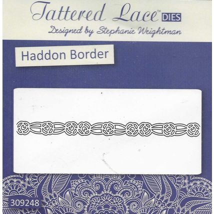 Tattered Lace. Haddon Border Die. Die Cutting Cardmaking Scrapbooking Crafts