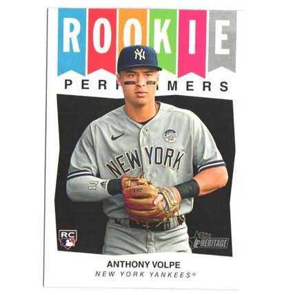 Anthony Volpe #RP-7 [Rookie] 2023 Topps Heritage Rookie Perform