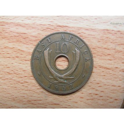 East Africa 1952 10 Cent Coin