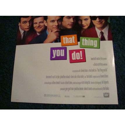 THAT THING YOU DO - MOVIE POSTER WITH TOM HANKS, LIV TYLER & STEVE ZAHN