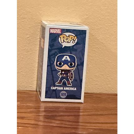Funko Pop! Captain America #1419 Facsimile Laser Autographed (Box & Protector)