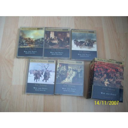 WAR and PEACE by Leo Tolstoy -10 Cassettes Box set BBC Radio Collection
