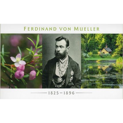 STAMP PACK: 2025, FERDINAND VON MUELLER, BOTANIST, MINI SHEET + SET OF 2 STAMPS.