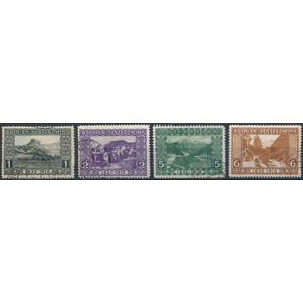 80th Birthday Francis Joseph I - Bosnia Herzegovina 1910 - FH - MiNr 45/6 & 48/9