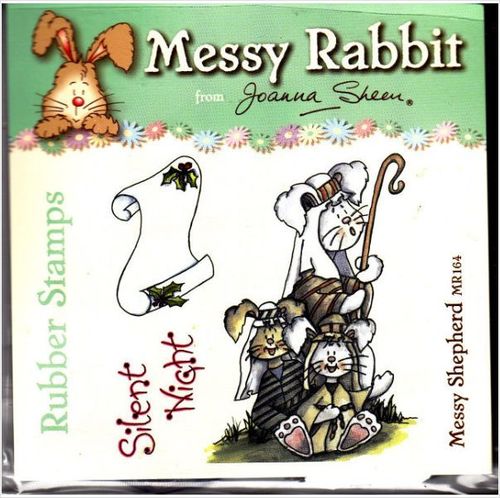 Silent Night - Messy Rabbit by Joanna Sheen - Rubber Stamp set