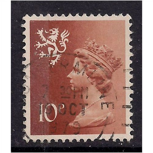 Scotland GB 1976 10p Orange Brown Machin SG S29.(A922 )