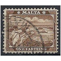 Malta 1901 SG31 1/4d Brown Fine Used .. .