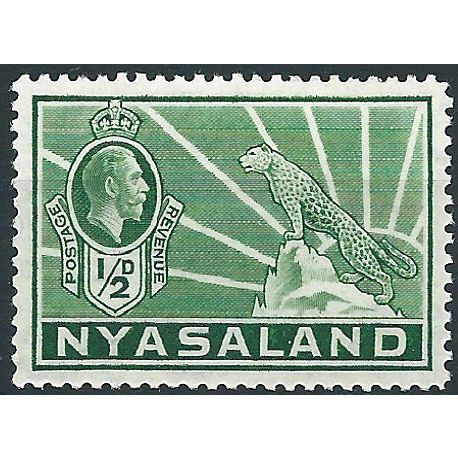 Nyasaland 1934 SG114 1/2d Green Mounted Mint .. ..