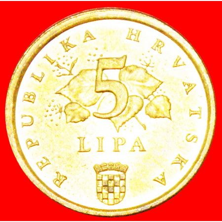 RED OAK: CROATIA ★ 5 LIPA 1997. MINT LUSTER! LOW START ★ NO RESERVE!