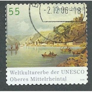 GER 2006 55c (S/A)' U.N.E.S.C.O (RHINE VALLEY) ' FINE USED (EBID42-759)