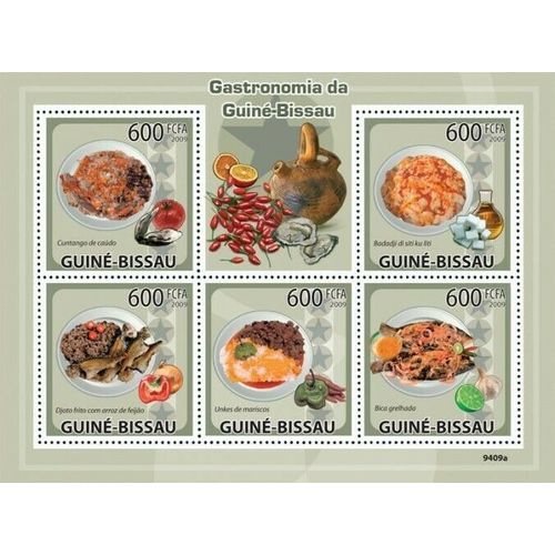 GUINE BISSAU 2009 SHEET MNH GASTRONOMY GASTRONOMIE GASTRONOMIA 4