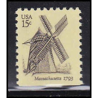 1740 15c Windmill Fine MNH Dry Gum BPS Bottom V4922