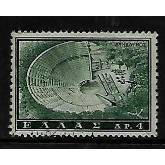 GREECE 1961 TOURISM - LANDSCAPES 4d GREEN EADAVROS SG 859 FINE USED#
