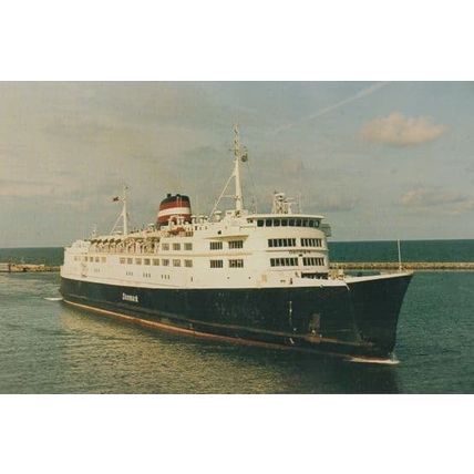 DSB Danmark Ferry Ship Postcard