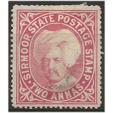 Sirmoor (IFS) 1894 SG9a 2a Carmine Mounted Mint ...