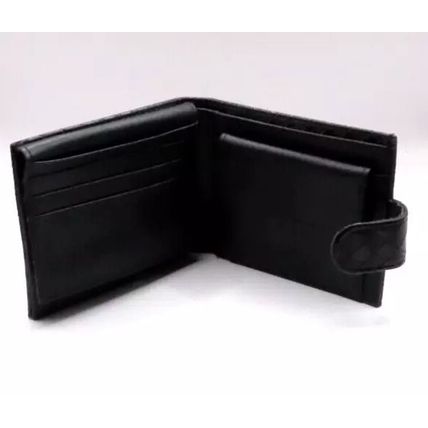 Black Mock Croc Pattern Wallet 10 CM Mens Comes Boxed Gift Fathers Day Notes