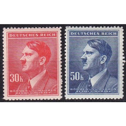 GERMANY REICH Böhmen Mähren [1942] MiNr 0109,10 ( */mh )