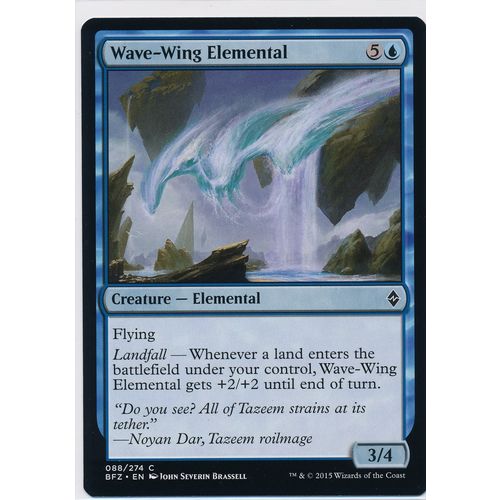 Magic the Gathering MTG Battle For Zendikar 88/274 Wave-Wing Elemental