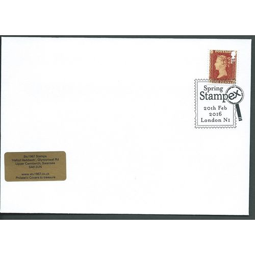 2016 1ST (S/A) PENNY RED 'SPRING STAMPEX'(20 FEB 2016) PMK (EBIDPACK3863)