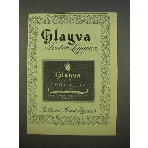 1955 Glayva Scotch Liqueur Ad!