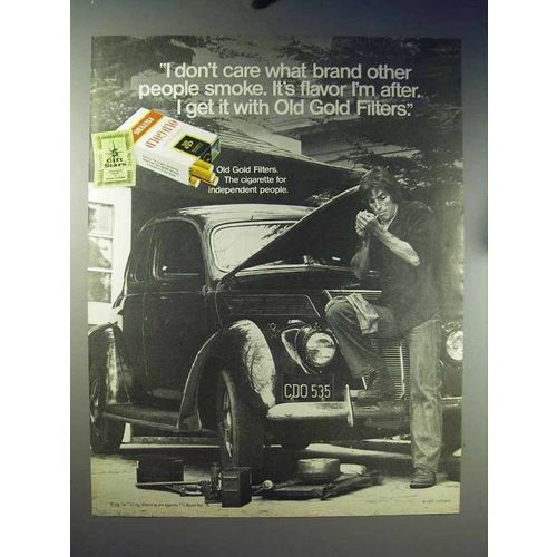 1971 Old Gold Cigarettes Ad - Don't Care What Other