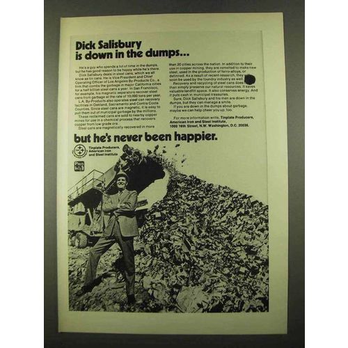 1975 Tinplate Producers Ad - Down in the Dumps