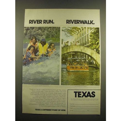 1983 Texas Tourism Ad - River Run. Riverwalk
