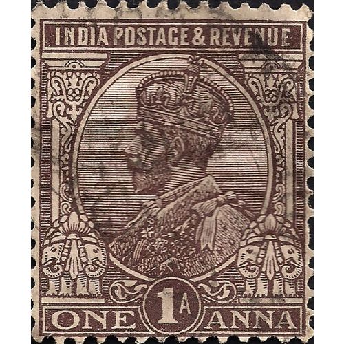 INDIA, George V, brown 1911, one anna