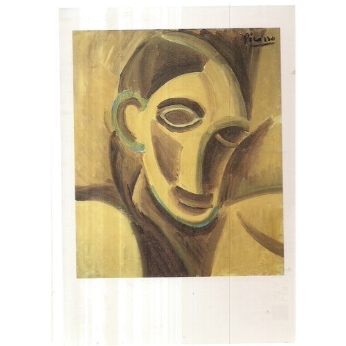 TETE DE FEMME, 1907. by Pablo Picasso unused vintage postcard #