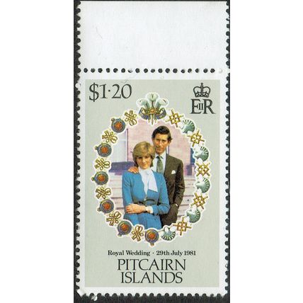 Pitcairn Island 1981 Royal Wedding $1.20c Multicoloured SG221 UM