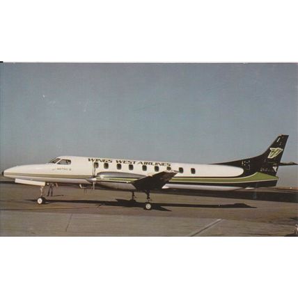 Wingwest Airlines Swearingen Metro III Civil Aviation Postcard (A18653)