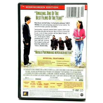 GARDEN STATE 2014 DVD (L45)