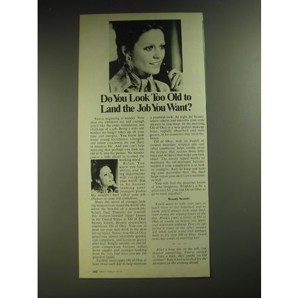 1974 Oil of Olay Ad - Do you look too old to land the job you want?