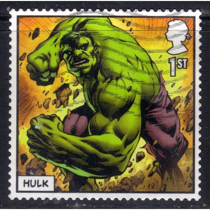 GB 2019 QE2 1st Marvel Comics incredible Hulk Self Adhesive SG 4194 ( M1214 )